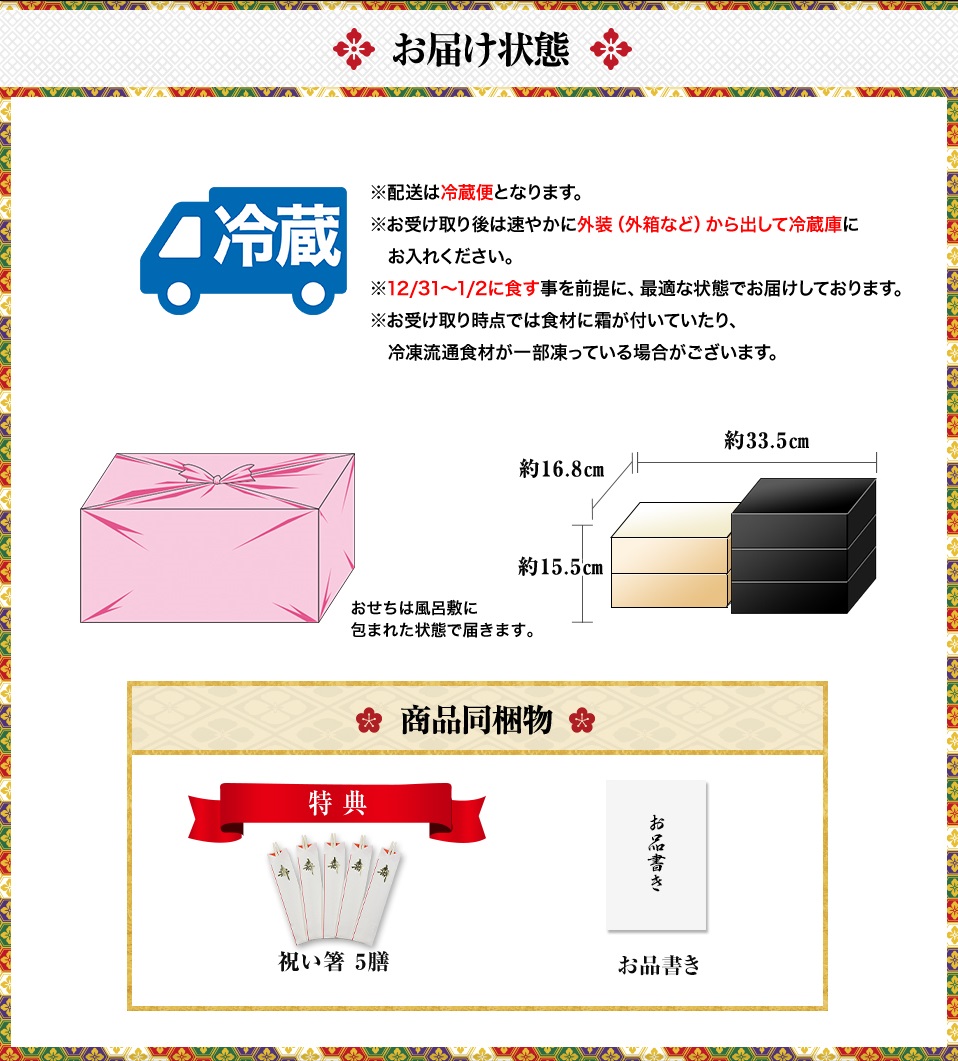 お届け状態