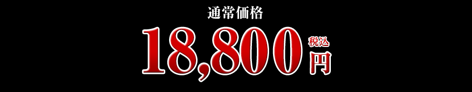 通常価格 18,800円(税込)