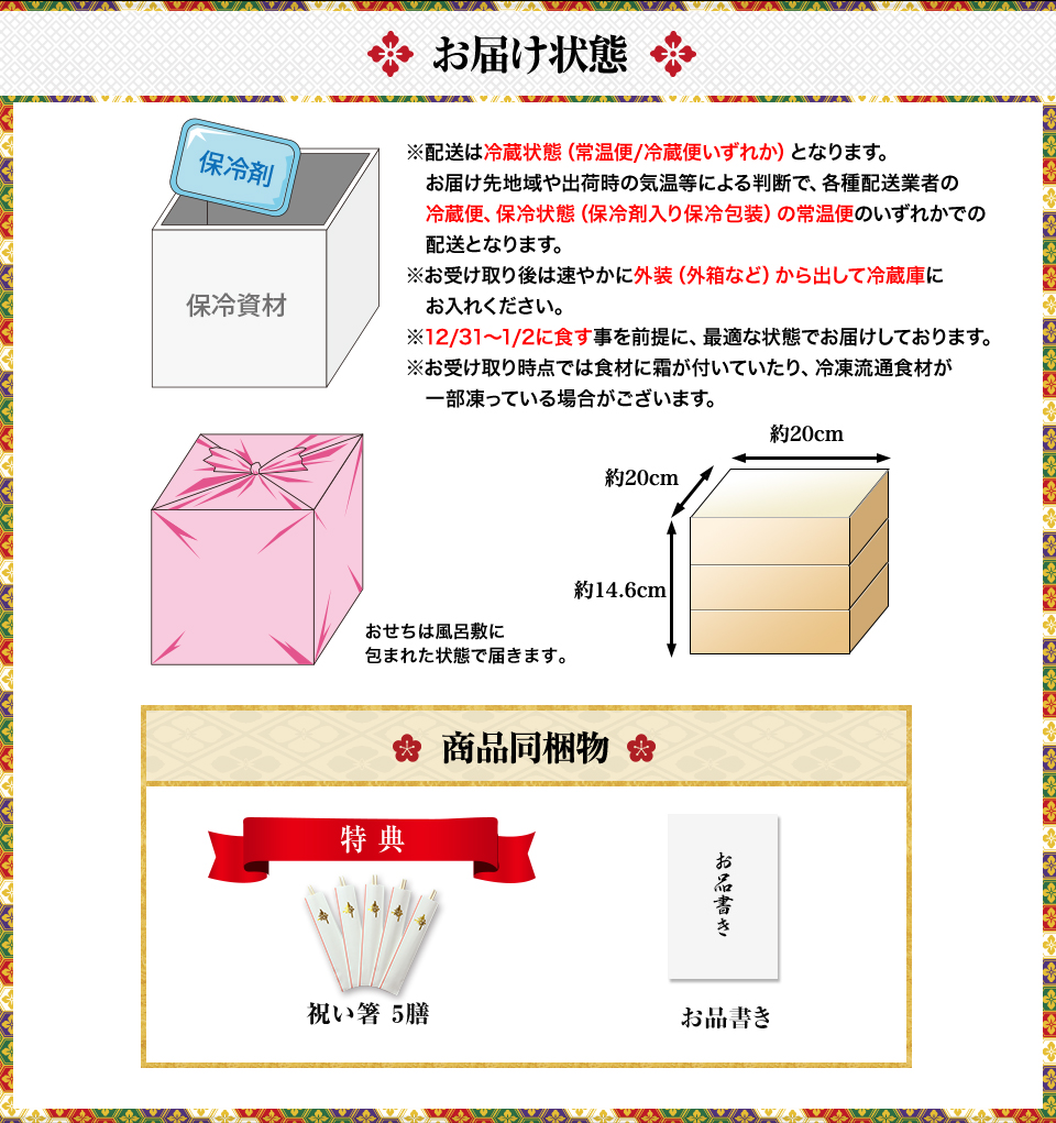 お届け状態