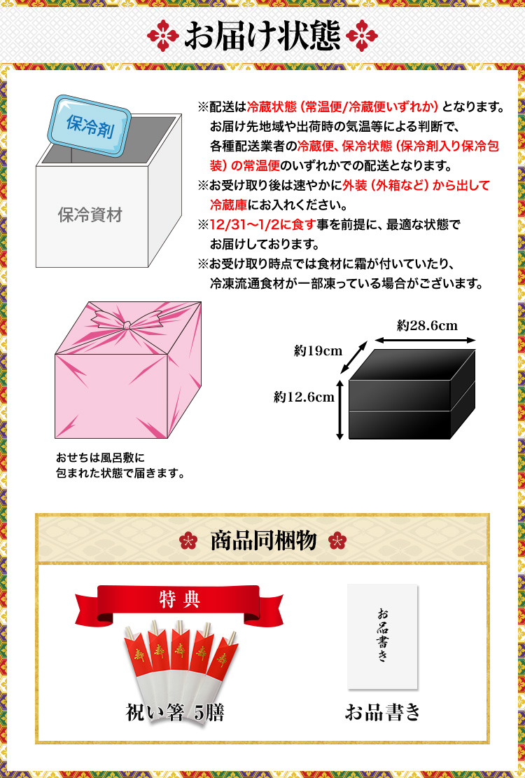 お届け状態