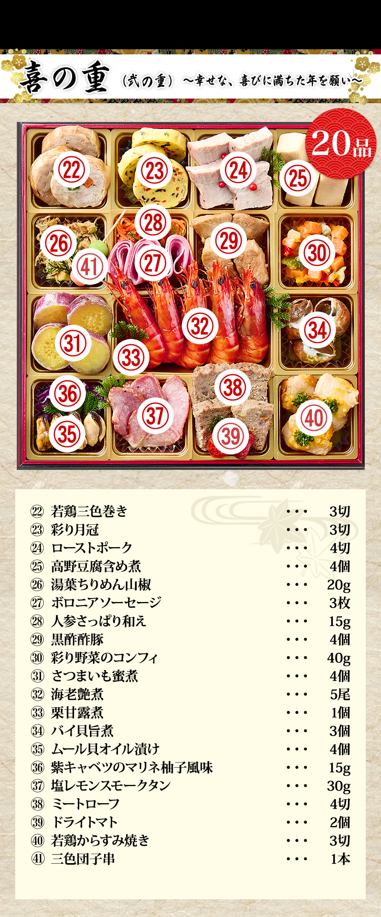 喜の重