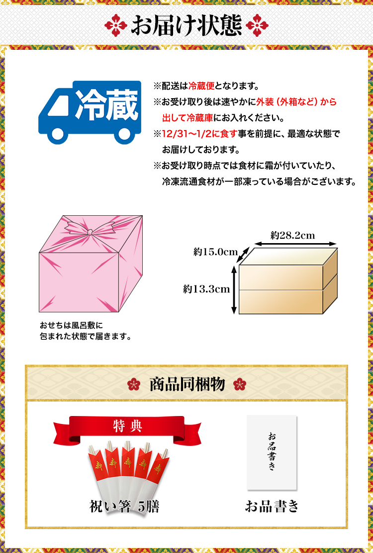 お届け状態