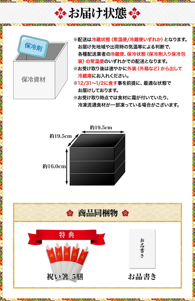 お届け状態