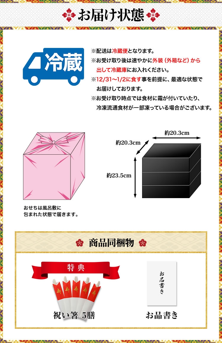 お届け状態