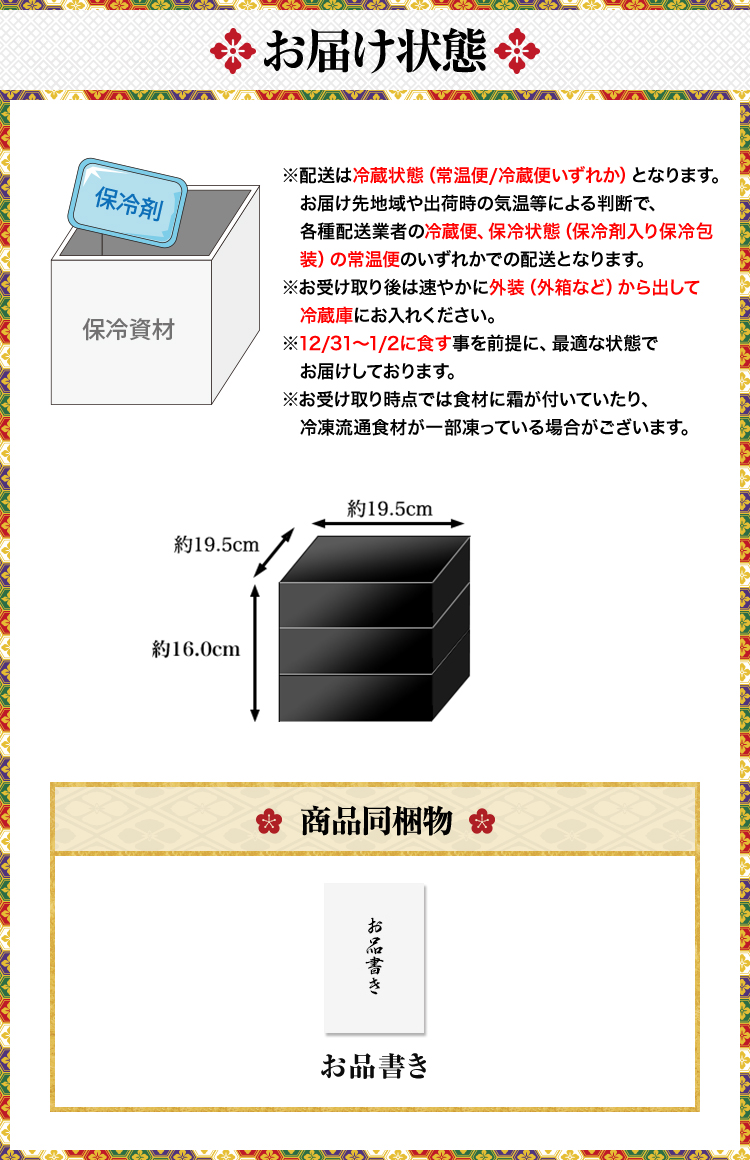 お届け状態