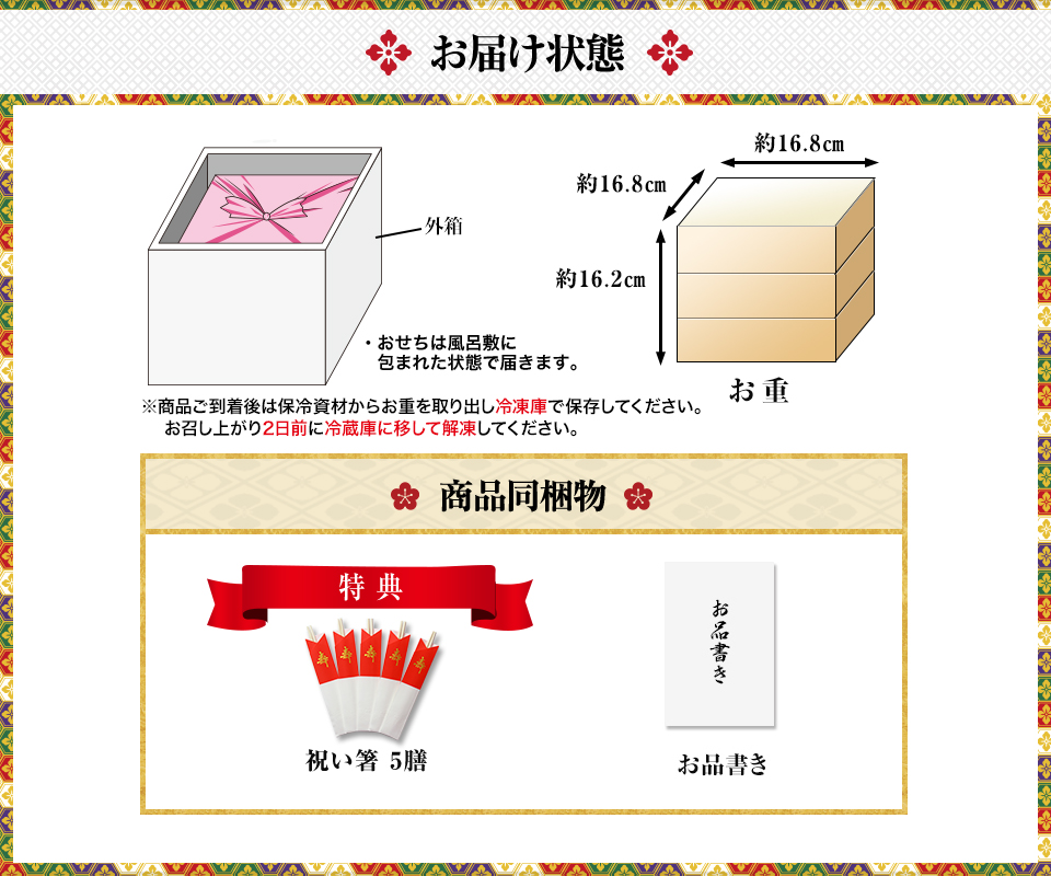 お届け状態