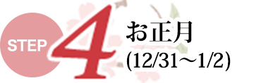 Step4 お正月（12月31日～1月2日）