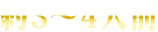 約3〜4人前
